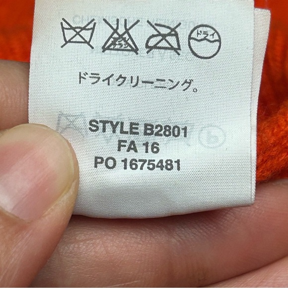 J. Crew Orange Cable Knit Crew Neck Sweater - Picture 3 of 5